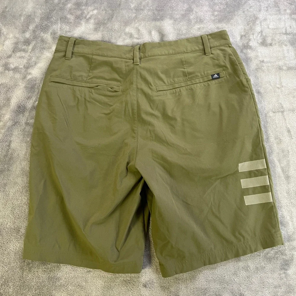 Adidas Adicross Golf Shorts Mens 32 Olive Green CY4738‎ Stretch Performance